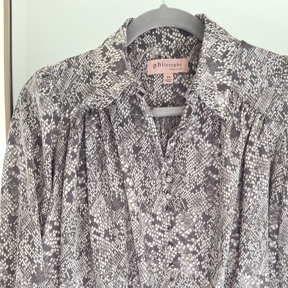Snakeskin blouse